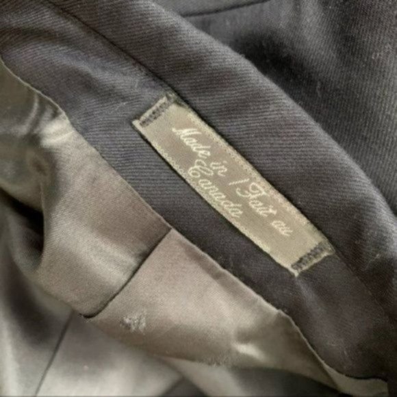 Vintage Men made in Canada black blazer jacket Size L - Picture 8 of 8